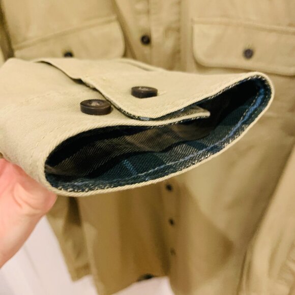 Vintage LL BEAN Heavy Work Chore Shirt Jacket Size Large - Picture 7 of 11